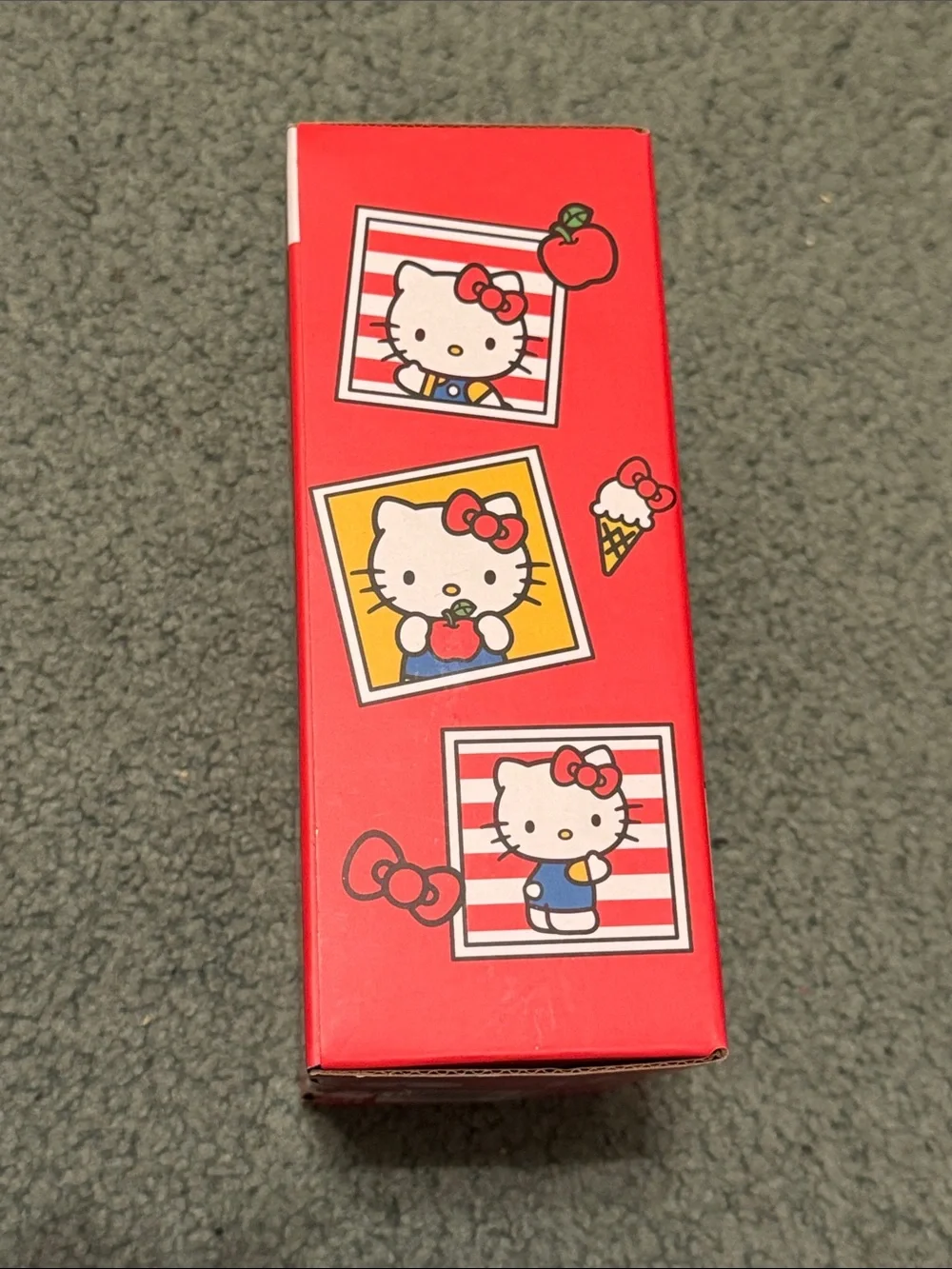 Hello Kitty Block Figure Toy - Red White Blue Yellow Red Bow